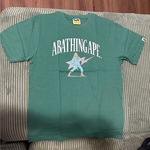 Bape Green Graphic Short Sleeve Tee